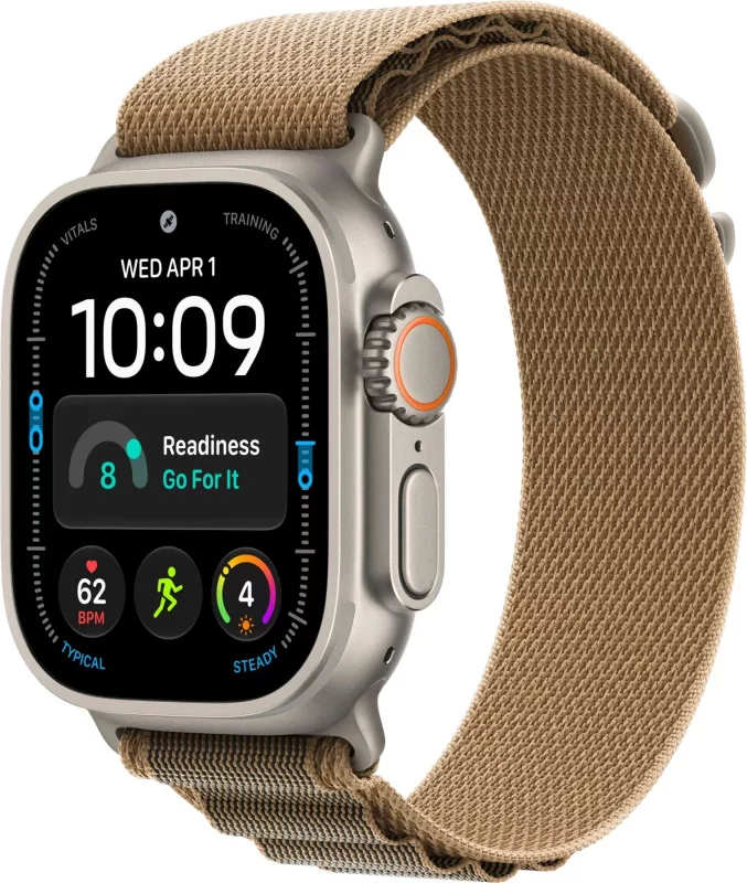 Apple Watch Ultra 4 GPS+Cellular, 49mm, Natural Titanium Desert Alpine Loop